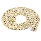 Men s 10k Yellow Gold Solid Miami Cuban Link Chain Necklace 26  12 5mm 259 9gram