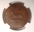 1837 Ht-33 Illustrious Predecessor Political Hard Times Token Ngc Ms62