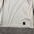 Nike Pro Dri Fit Long Sleeve Compression Shirt Large White Athletic Gym Workout