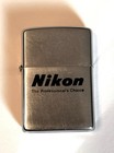 Vintage Zippo Lighter Nikon Nasa  1980 In Working Condition