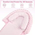 Infant Car Seat Insert  Baby Car Seat Head   Body Support With 2 Straps Pads    