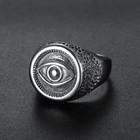 Ancient Egypt Eye Of God Ring Stainless Steel Men Boy Vintage Masonic Biker Ring