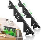 2 Pack Stainless Steel Stove Gap Cover Adjustable Filler Guard Range Trim Kit Us