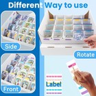 Mzongzi Card Sorting Tray- Stackable Trading Cards Sorter Tray For Raw     