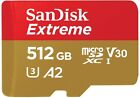 Sandisk 512g Extreme A2 V30 Uhs-i U3 Microsdxc Card 190mb s Sdsqxav-512g-gn6ma