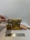 Vintage 1940s Evans 2 Sided Gold Compact Wristlet Makeup cigarette Case - 256