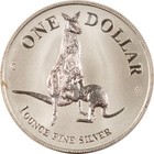 1996 Australia  1 1 Oz Silver Kangaroo - Proof-like Brilliant Uncirculated 