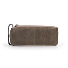 Genuine Leather Toiletry Bag Dopp Kit Travel Shaving Organizer For Men And Women