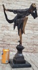 Signed Bronze Art Nouveau Deco J erte Statue Figurine Sculpture Art Figure Large