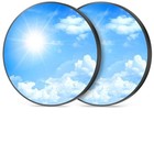 12  Blue Sky Flush Mount Ceiling Light Fixture 24w Dimmable Black