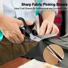 Fabric Pinking Shears  Zig-zag Scissors For Sewing  Leather   Craft Paper  Profe