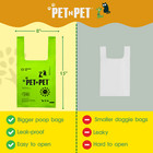 Pet N Pet Poop Bags 200 Counts Unscented Dog Poop Bags With Easy Tie Handles