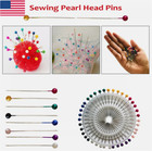 40-400 Pcs Pearl Round Head Pins Sewing Corsage Straight Diy Dressmaking Tool Us