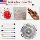 40-400x Round Pearl Head Dressmaking Pins Weddings Corsage Florists Sewing Pin