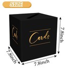 Black Card Box Wedding Envelope Box Gift Card Box Holder Card Box For Wedding   