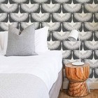 Tempaper   Co  Genevieve Gorder Feather Flock Removable Peel And Stick Wallpaper