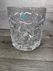 Tiffany   Co  Crystal Glass Geometric Rock Cut Ice Champagne Bucket 7 25   x 6 75   