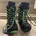 Millennium Three M3 Youth Snowboarding Boots Black green Sz 5 Excellent Cond  