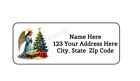 30 Angel Manger Christmas Personalized Return Address Labels 1 In X 2 625 In