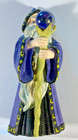 Vintage Russ Berrie - The Fantasy Of Glenwillow - Ceramic Wizard With Glass Ball