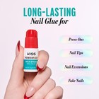 Kiss Powerflex Maximum Speed Nail Glue - Fast Drying Adhesive 1 Pack  Clear