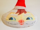 Vintage Holt Howard Paper Santa Lanterns Lot Of 5 Mcm Christmas Fragile 10  Rare