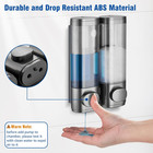 Soap Dispenser Bathroom Wall Mount Shower Shampoo Lotion Container Holder System