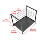 Mobile Blueprint Storage Rack 48 Slot Rolling File Organizer For Plan map office