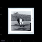 Old Vintage Square Photo Pair Duo Men Riding Vespa Scooter 1961 Snapshot Pic