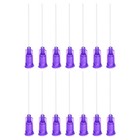 50pcs 21g Dispensing Needles  1 5  Ptfe Glue Needle Tube Flexible Needle Purple