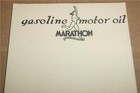 10 Pc Vintage Antique Marathon Gasoline Motor Oil Running Man Logo Notepad Paper