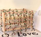 5pcs 41ft Artificial Rose Flower Fake Vine Ivy Hanging Garland Floral Decor Pink