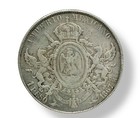 1867 Maximiliano 1 Silver Peso-second Mexican Empire-mexico City Mint 