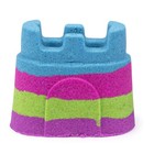 Kinetic Sand Rainbow Castle Container  Mixed Colors New