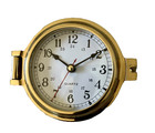 Thermometer Hygrometer Barometer Weather Station W nautical Clock - Wall Mount