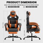 Gaming Chair With Massage ergonomic Pc Computer Chair With Footrest Comfortable