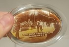 Rare Antique Palisades Amusement Park Nj  Oval  Souvenir Glass Paperweight