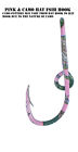 Custom Pink Camo Colored Eagle Claw Fish Hook Hat Pin Pink Cam0 Fish Hook Clip