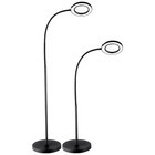 5x Magnifying Glass With Light And Stand  Flexible Gooseneck Led Floor Lamp