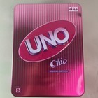 Uno Card Game Extremely Rare Vintage Special Chic Pink Edition Tin 2008 Vgc