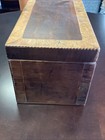 19th Century Inlaid Tea Caddy Spice Box Sugar Box With Working Lock And Key
