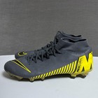 Nike Mercurial Superfly 6 Academy Sz 13 Gray Yellow Soccer Football Cleats Boots