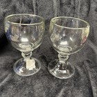 Libbey Schooner Glass 18 Oz  Lot Of 2 Vtg Mexico Heavy  Thick Ice Cream Sundae