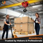 I Beam Trolley 3 Ton Manual Adjustable For I-beam Flange Width 3 66  To 8 46   O