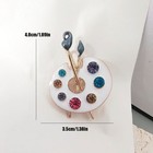 2p Artist Palette Paint Brush Brooch Enamel Art Lapel Pin Fashion Jewelry Gift