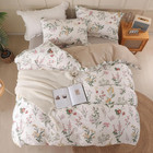 King Duvet Cover Set 3pcs 100  Cotton Wildflower Botanical