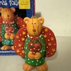 Vintage 1994 Christmas Follies Handpainted Porcelain Ornament By Sue Dreamer