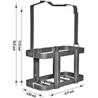 5 28 Gallon 20l Jerry Can Holder Mount Carrier Gas Rack Fuel Gasoline Spare Part