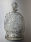 Vtg 1953 Schenley Whiskey Embossed Glass Bottle Decanter W substitute Stopper