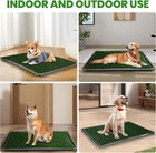 Furway Dog Grass Pad With Tray Artificial Grass Puppy Pee Pad For Dogs  Reusa   